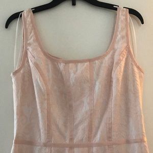 Blush Lace Midi Dress